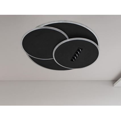 LED Hämardatav laevalgusti LED/90W/230V 3000-6500K must + kaugjuhtimispult