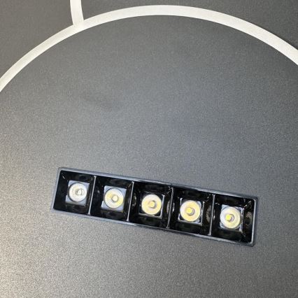 LED Hämardatav laevalgusti LED/90W/230V 3000-6500K must + kaugjuhtimispult