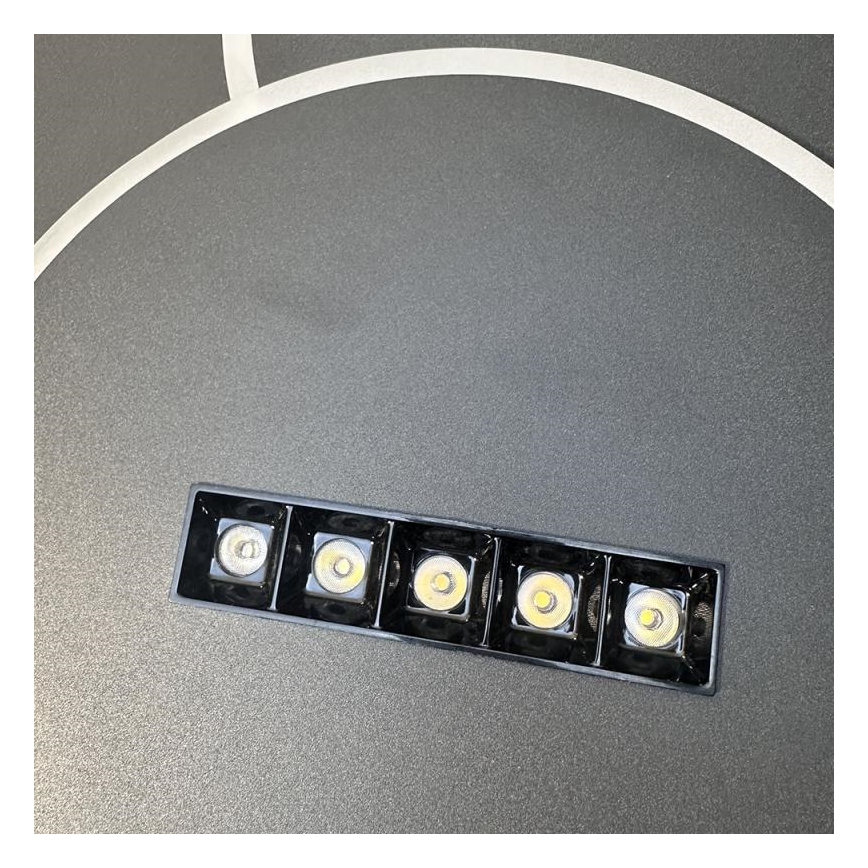 LED Hämardatav laevalgusti LED/90W/230V 3000-6500K must + kaugjuhtimispult