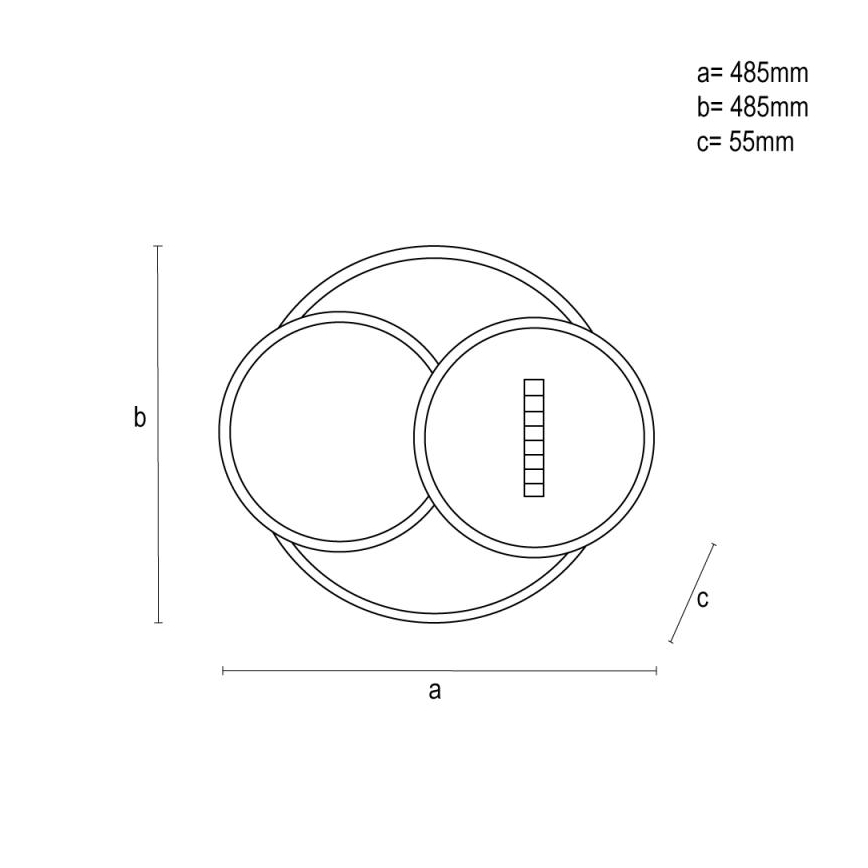 LED Hämardatav laevalgusti LED/90W/230V 3000-6500K must + kaugjuhtimispult