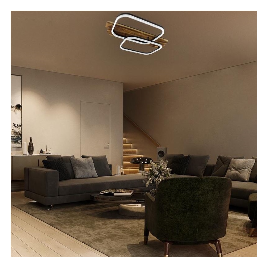 LED Hämardatav laevalgusti LED/95W/230V 3000-6500K tamm + kaugjuhtimispult