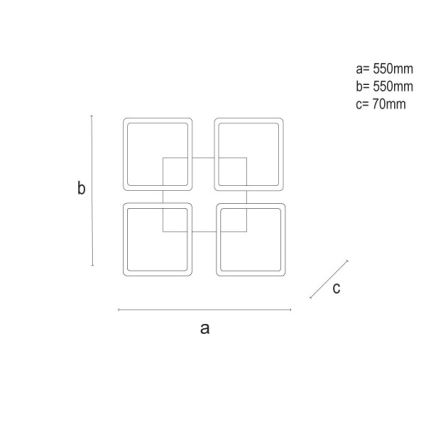 LED hämardatav laevalgusti LED/95W/230V 3000-6500K + kaugjuhtimispult