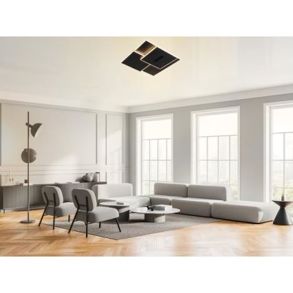LED Hämardatav laevalgusti LED/95W/230V 3000-6500K must + kaugjuhtimispult