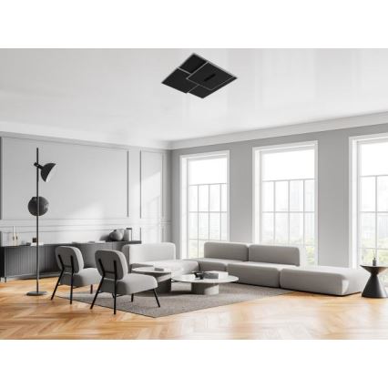 LED Hämardatav laevalgusti LED/95W/230V 3000-6500K must + kaugjuhtimispult
