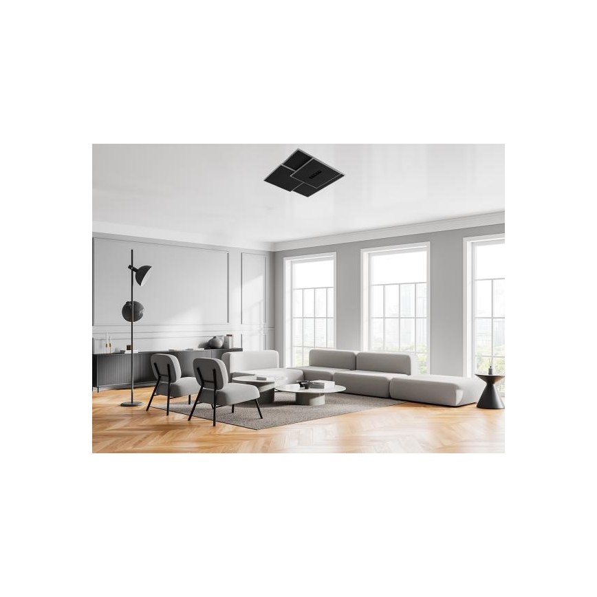 LED Hämardatav laevalgusti LED/95W/230V 3000-6500K must + kaugjuhtimispult