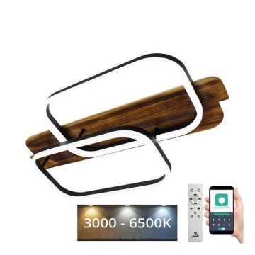 LED Hämardatav laevalgusti LED/95W/230V 3000-6500K tamm + kaugjuhtimispult