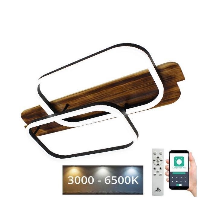 LED Hämardatav laevalgusti LED/95W/230V 3000-6500K tamm + kaugjuhtimispult