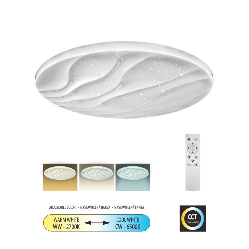 LED Hämardatav laevalgusti LIKA LED/60W/230V 2700-6500K d. 58 cm + kaugjuhtimispult