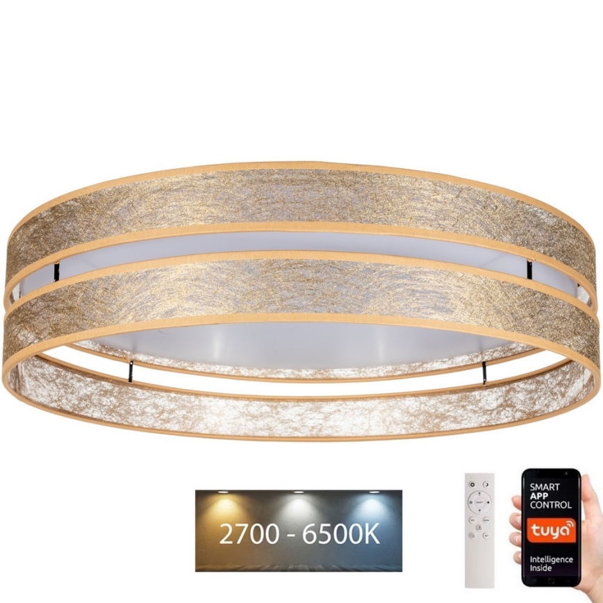 LED Hämardatav laevalgusti LIMA LED/36W/230V 2700-6500K Wi-Fi Tuya + kaugjuhtimispult kuldne