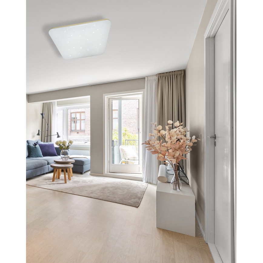 LED Hämardatav laevalgusti MANA LED/60W/230V 2700-6500K 53x53 cm + kaugjuhtimispult