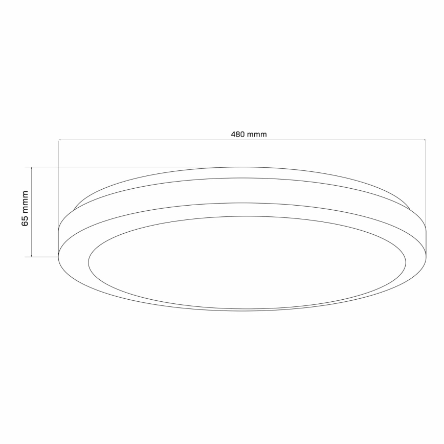 LED Hämardatav laevalgusti vannituppa MARIAN LED/72W/230V d. 48 cm 3000-6000K IP44 + kaugjuhtimispult