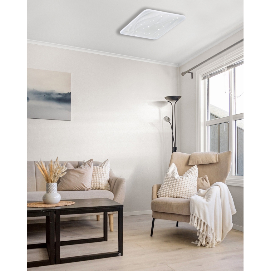 LED Hämardatav laevalgusti NERIS LED/36W/230V 2700-6500K 43x43 cm + kaugjuhtimispult