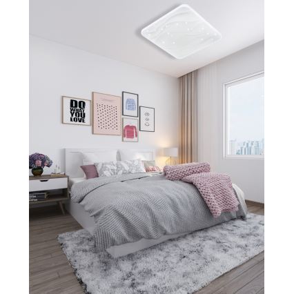 LED Hämardatav laevalgusti NERIS LED/36W/230V 2700-6500K 43x43 cm + kaugjuhtimispult