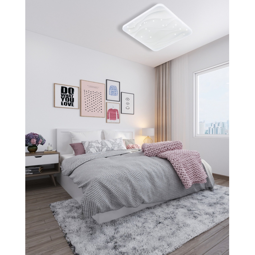 LED Hämardatav laevalgusti NERIS LED/36W/230V 2700-6500K 43x43 cm + kaugjuhtimispult