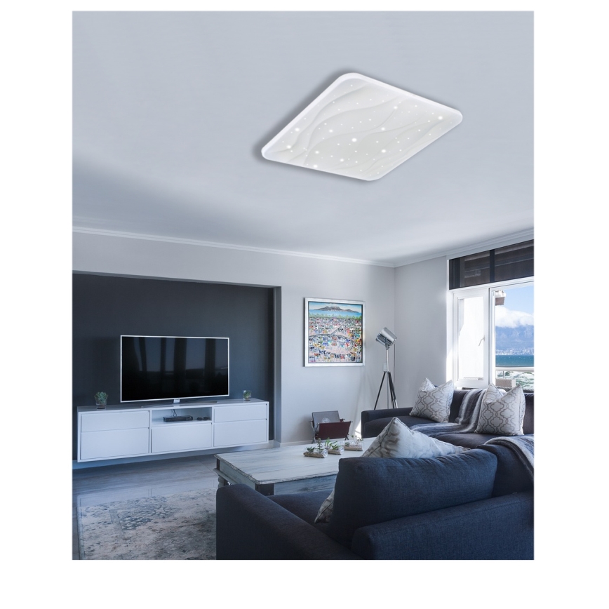 LED Hämardatav laevalgusti NERIS LED/60W/230V 2700-6500K 53x53 cm + kaugjuhtimispult