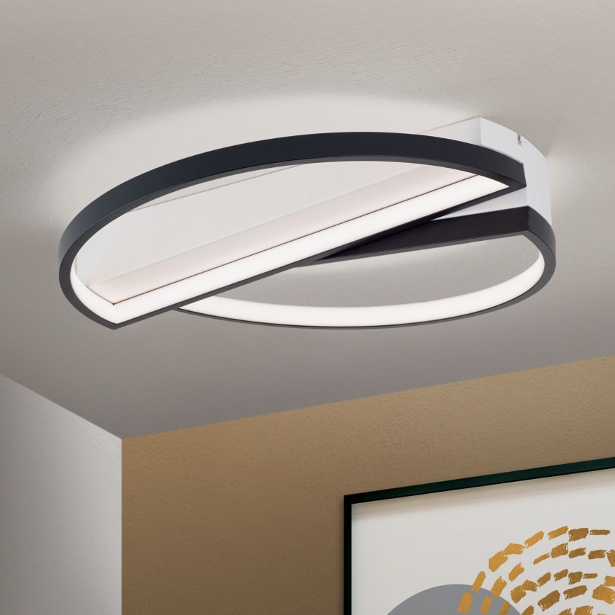 LED Hämardatav laevalgusti OLGA LED/28W/230V must/valge