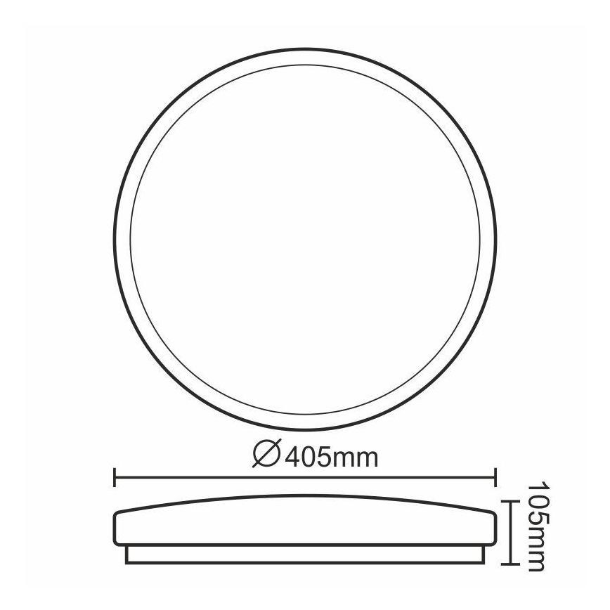LED Hämardatav laevalgusti OPAL LED/24W/230V + pult
