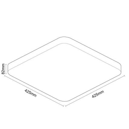 LED Hämardatav laevalgusti OPAL LED/48W/230V 2700-6500K Wi-Fi Tuya valge + kaugjuhtimispult