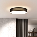 LED Hämardatav laevalgusti PENLEY LED/48W/230V 3000-6500K d. 40 cm must + kaugjuhtimispult