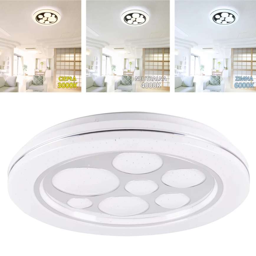 LED Hämardatav laevalgusti PLANET LED/72W/230V d. 48 cm 3000-6500K + Pult