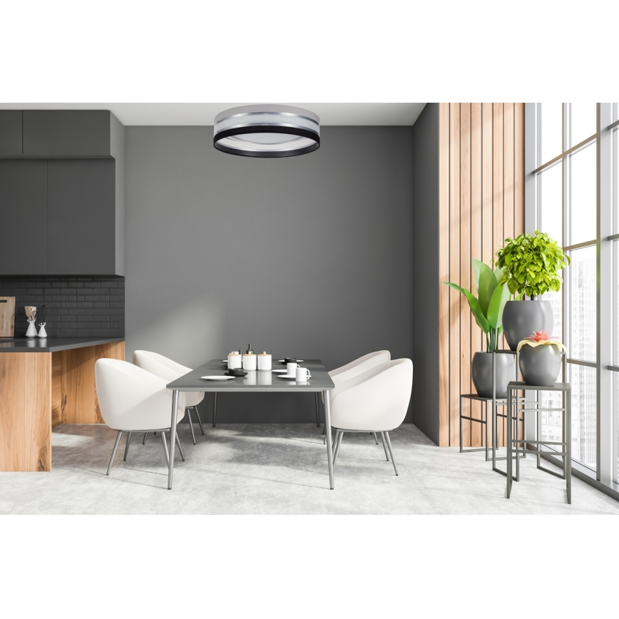 LED Hämardatav laevalgusti SMART CORAL LED/24W/230V Wi-Fi Tuya must/hall + pult