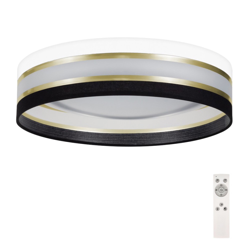 LED Hämardatav laevalgusti SMART CORAL GOLD LED/24W/230V must/valge + Pult