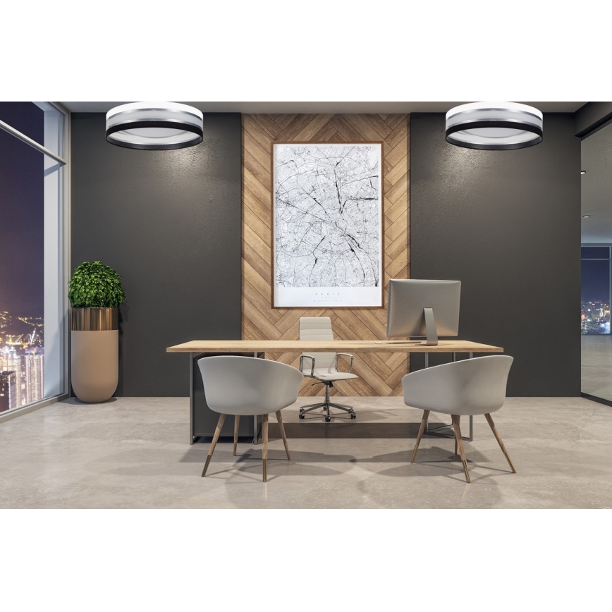 LED Hämardatav laevalgusti SMART CORAL LED/24W/230V must/valge + Pult