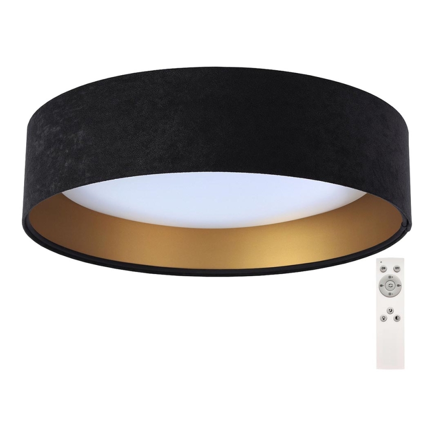 LED Hämardatav laevalgusti SMART GALAXY LED/24W/230V d. 44 cm must/kuldne 3000-6500K + kaugjuhtimispult