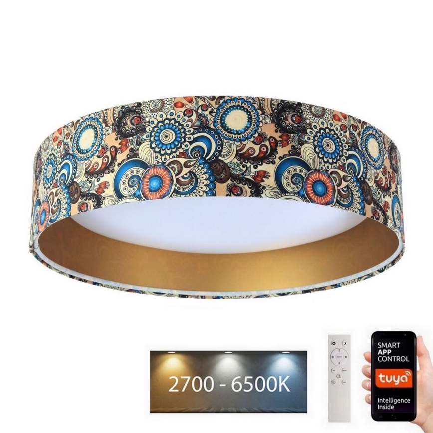 LED Hämardatav laevalgusti SMART GALAXY LED/24W/230V d. 45 cm 2700-6500K Wi-Fi Tuya värviline/kuldne + kaugjuhtimispult