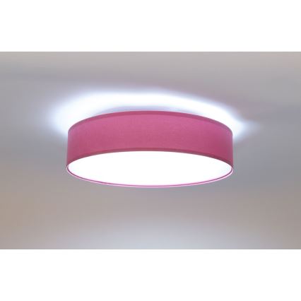 LED Hämardatav laevalgusti SMART GALAXY LED/24W/230V d. 44 cm roosa/hõbedane 3000-6500K + kaugjuhtimispult