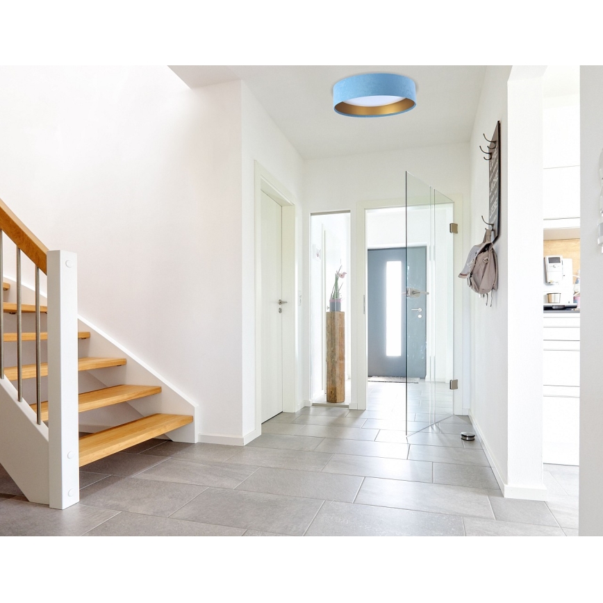 LED Hämardatav laevalgusti SMART GALAXY LED/24W/230V d. 44 cm hele sinine/kuldne 3000-6500K + kaugjuhtimispult