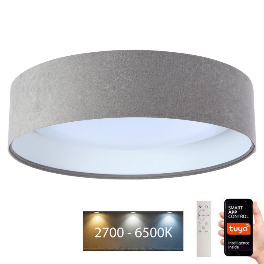 LED Hämardatav laevalgusti SMART GALAXY LED/36W/230V d. 55 cm 2700-6500K Wi-Fi Tuya hall/valge+kaugjuhtimispult