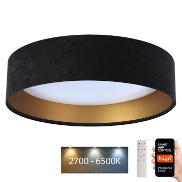 LED Hämardatav laevalgusti SMART GALAXY LED/36W/230V d. 55 cm 2700-6500K Wi-Fi Tuya must/kuldne + kaugjuhtimispult