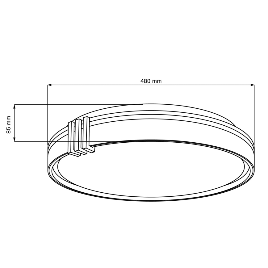 LED Hämardatav laevalgusti vannituppa ARLETTA LED/72W/230V d. 48 cm 3000-6000K IP44 + kaugjuhtimispult