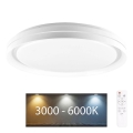 LED Hämardatav laevalgusti vannituppa ELIZA LED/72W/230V d. 48,5 cm 3000-6000K IP44 + kaugjuhtimispult