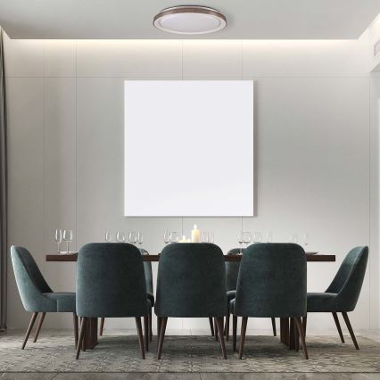 LED Hämardatav laevalgusti vannituppa GRAŻYNA LED/72W/230V 3000-6000K d. 51 cm IP44 hall + kaugjuhtimispult