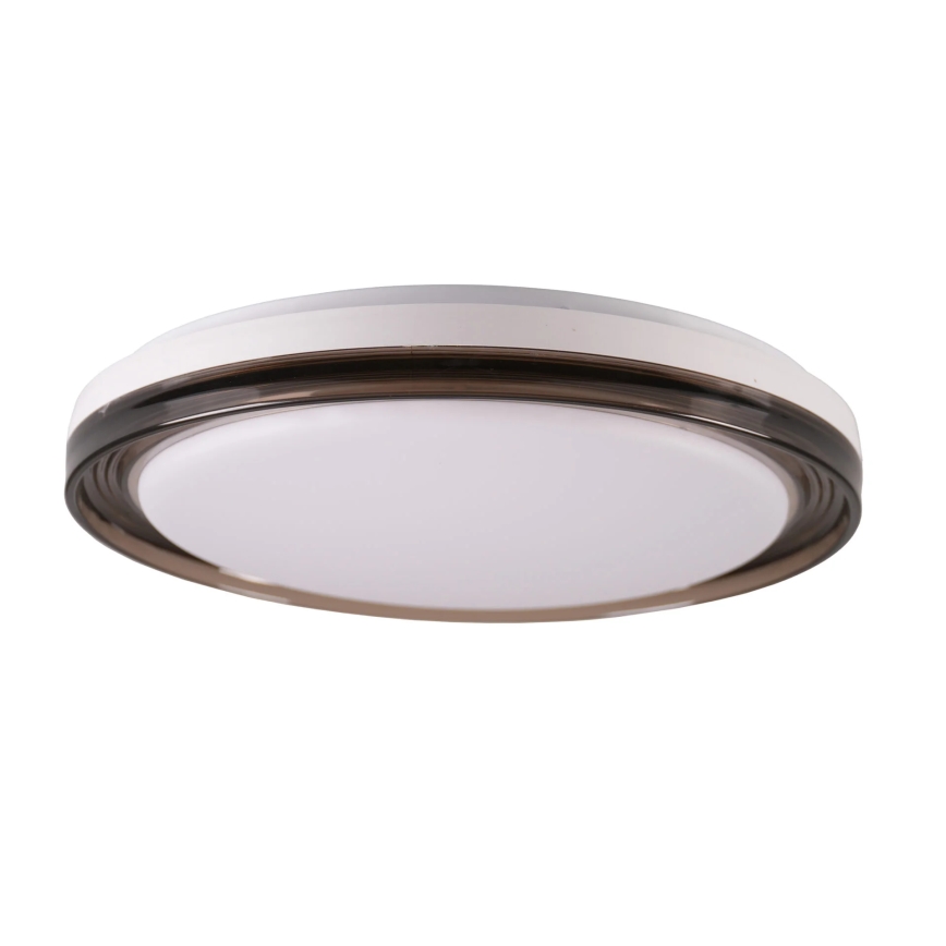 LED Hämardatav laevalgusti vannituppa HALINA LED/48W/230V 3000-6000K d. 38 cm IP44 must + kaugjuhtimispult