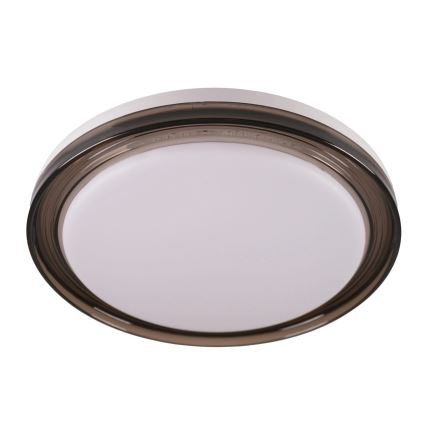 LED Hämardatav laevalgusti vannituppa HALINA LED/48W/230V 3000-6000K d. 38 cm IP44 must + kaugjuhtimispult