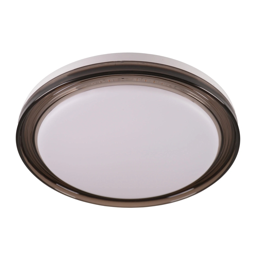 LED Hämardatav laevalgusti vannituppa HALINA LED/48W/230V 3000-6000K d. 38 cm IP44 must + kaugjuhtimispult
