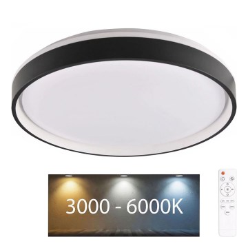 LED Hämardatav laevalgusti vannituppa JADWIGA LED/42W/230V d. 38,5 cm 3000-6000K IP44 + kaugjuhtimispult