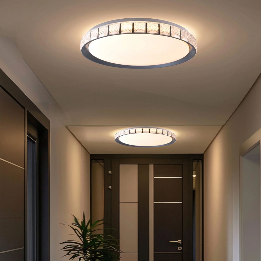 LED Hämardatav laevalgusti vannituppa NINA LED/72W/230V d. 49 cm 3000-6000K IP44 + kaugjuhtimispult