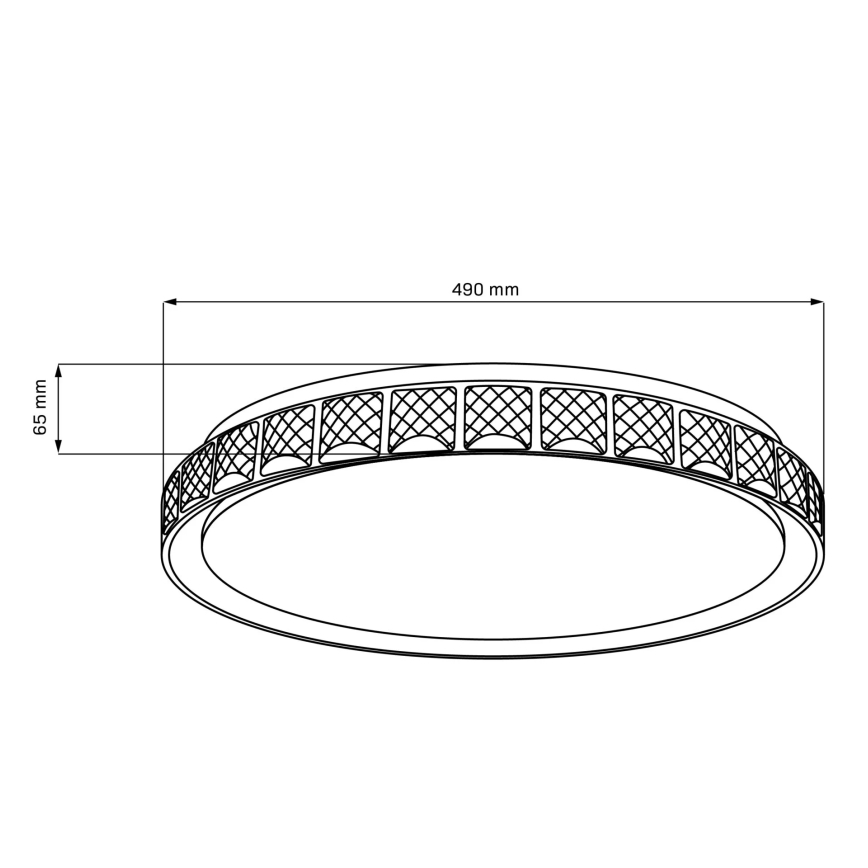 LED Hämardatav laevalgusti vannituppa NINA LED/72W/230V d. 49 cm 3000-6000K IP44 + kaugjuhtimispult