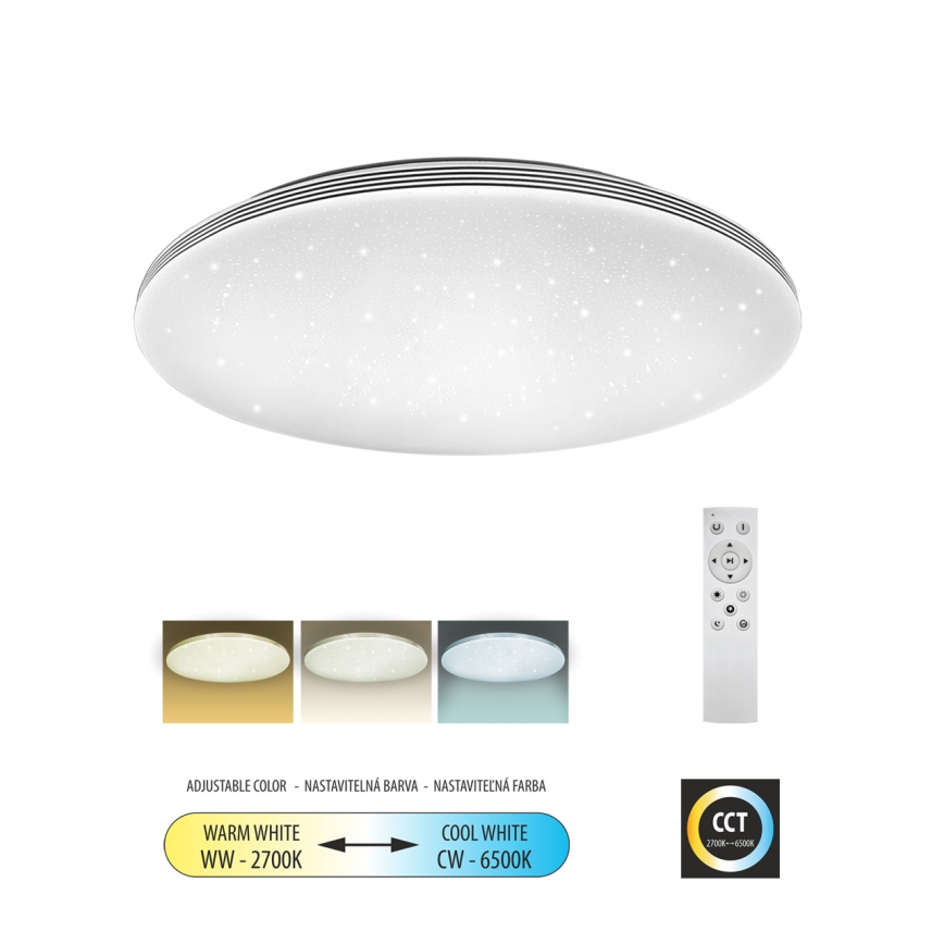 LED Hämardatav laevalgusti VENTA LED/36W/230V 2700-6500K d. 48 cm + kaugjuhtimispult
