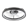 LED Hämardatav laevalgusti ventilaatoriga FARGO LED/37W/230V must + kaugjuhtimispult
