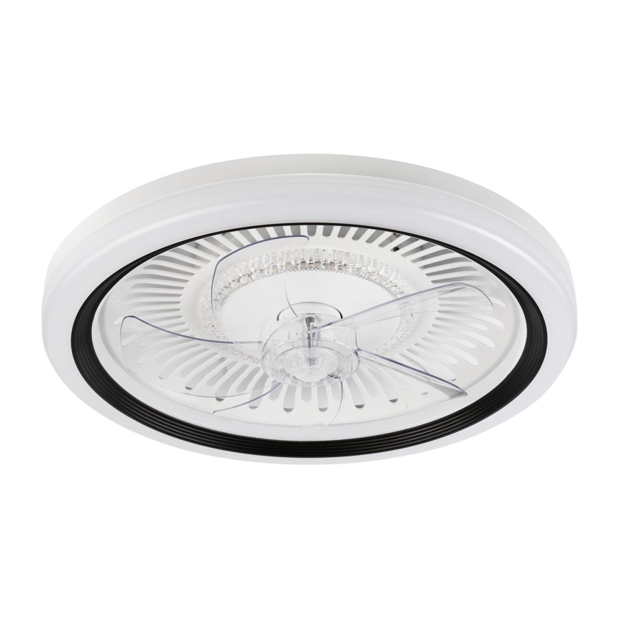 LED Hämardatav laevalgusti ventilaatoriga GEMMA LED/37W/230V valge + kaugjuhtimispult