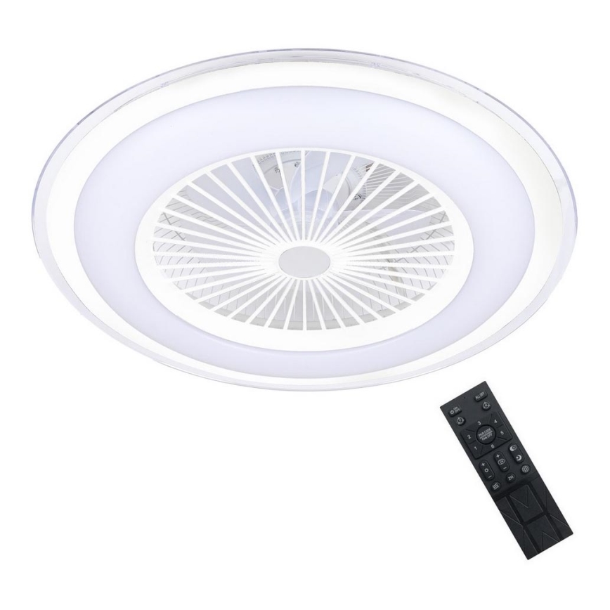 LED Hämardatav laevalgusti ventilaatoriga ZONDA LED/48W/230V 3000-6000K valge + kaugjuhtimispult