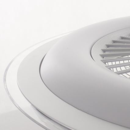 LED Hämardatav laevalgusti ventilaatoriga ZONDA LED/48W/230V 3000-6000K hõbedane + kaugjuhtimispult