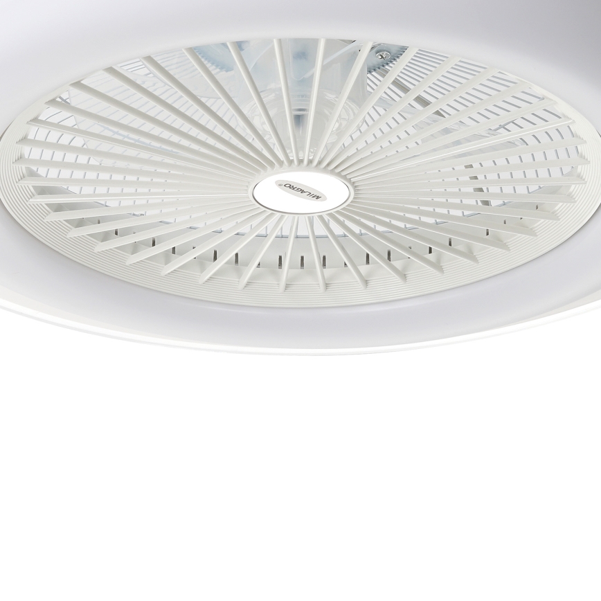 LED Hämardatav laevalgusti ventilaatoriga ZONDA LED/48W/230V 3000-6000K valge + kaugjuhtimispult