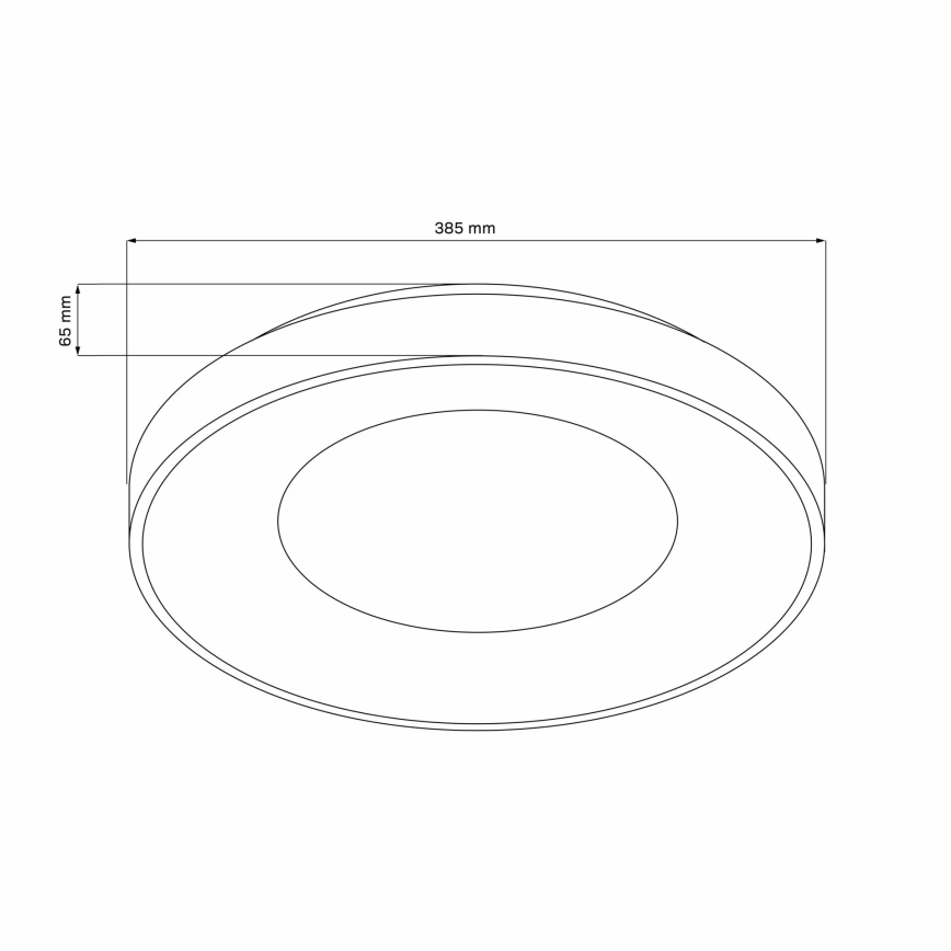 LED Hämardatav laevalgusti vannituppa WITOLD LED/48W/230V d. 38,5 cm 3000-6000K IP44 +Dálkové kontroll