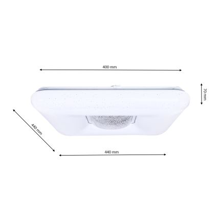 LED Hämardatav laevalgusti YAX LED/24W/230V + pult